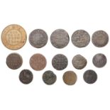 WARWICKSHIRE, Alcester, Joseph Dewes, Farthing, 1654, 1.15g/6h (N 5268; BW. 3), William Reyn...