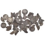 Henry III, Long Cross coinage, Pennies (11), cut Halfpence (41) and cut Farthings (8), vario...