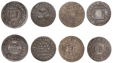 Oxford, Joh. Bishop, Farthings (3), 1657, 0.91g/7h (L 23; N 3748b, this piece; BW. 121), 166...