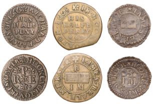 Hook Norton, James Beale, Farthing, 0.85g/3h (M 110; N 3658b, this piece; BW. 105), Halfpenn...