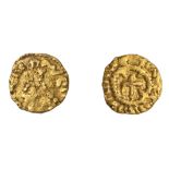 Early Anglo-Saxon Period, MEROVINGIANS, Tremissis, Germany, Mainz region, uncertain mint, mo...