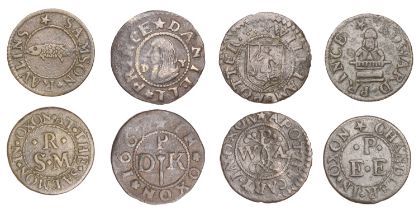 Oxford, William Potter, Farthing, 0.67g/6h (L 79; N 3715b, this piece; BW. 161); Daniell Pri...