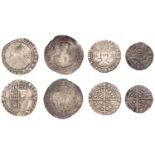 Edward III, Treaty period, Halfgroat, fleur on breast, 2.16g/6h (S 1620); together with othe...