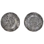 Hiberno-Scandinavian Period, Phase VI, Penny, Dublin, in imitation of Long Cross coinage, ve...