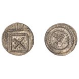 Early Anglo-Saxon Period, Sceatta, Eclectic series, type 51, mint in East Anglia, linear sal...