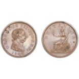 George III (1760-1820), Soho Mint, Birmingham, Proof Penny, 1806 (late Soho), in copper, dra...