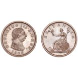 George III (1760-1820), Soho Mint, Birmingham, Proof Penny, 1806 (late Soho), in bronzed-cop...