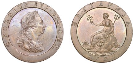 George III (1760-1820), Soho Mint, Birmingham, Proof Penny, 1797 (late Soho), in copper, obv...