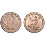 George III (1760-1820), Soho Mint, Birmingham, Penny, 1797, small draped bust right, wreath...