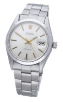 Rolex. A stainless steel wristwatch with date and bracelet, Ref. 6694, Oyster Date Precision...