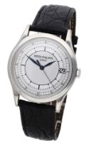 Patek Philippe. A white gold automatic wristwatch with date, Ref. 5296G-001, Grande Calatrav...