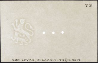 Bulgarian National Bank, a set of watermarked papers for the 1929 issue, comprising 200, 250...