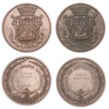 FRANCE, SociÃ©tÃ© des RÃ©gates Parisiennes (Est. 1853), copper award medals by J.E. Hamel (2),...