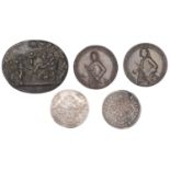 Birth of Prince Charles, 1630, silver medalets (2), unsigned, each 24mm (MI I, 254/36); Capt...