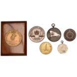 Port of Falmouth Regatta Week, 1948, a bronze award medal, unsigned, un-named, 38mm; Coronat...