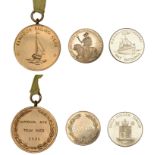BURMA, Rangoon Sailing Club, a gilt medal, unsigned, rev. engraved (National Day Team Race,...