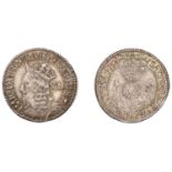 Charles I (1625-1649), Third coinage, Briot's issue, Forty Pence, no mm., signed b both side...