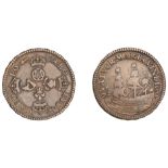 Charles II (1660-1685), Pattern Farthing, 1662, in copper, crowned rose, thistle, lis and ha...