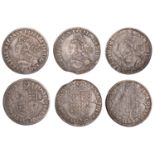 Elizabeth I (1558-1603), Milled coinage, Sixpences (3), 1562, mm. star, bust B, medium rose,...