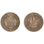 Commonwealth (1649-1660), Pattern Farthing, undated, [by D. Ramage], in copper, mm. mullet,...