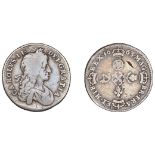 Charles II (1660-1685), Pattern Shilling, 1663, [by P. Blondeau], carolvs ii dei gratia, lau...