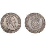 France, Henry II, Teston du moulin, by Ã‰tienne Bergeron, third type, 1553a, Paris, 9.49g/6h...