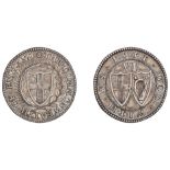 Commonwealth (1649-1660), Pattern Sixpence, 1651, by T. Simon and P. Blondeau, mm. sun on ob...