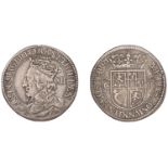 Charles I (1625-1649), Third coinage, Briot's issue, Twelve Shillings, no mm., signed b both...