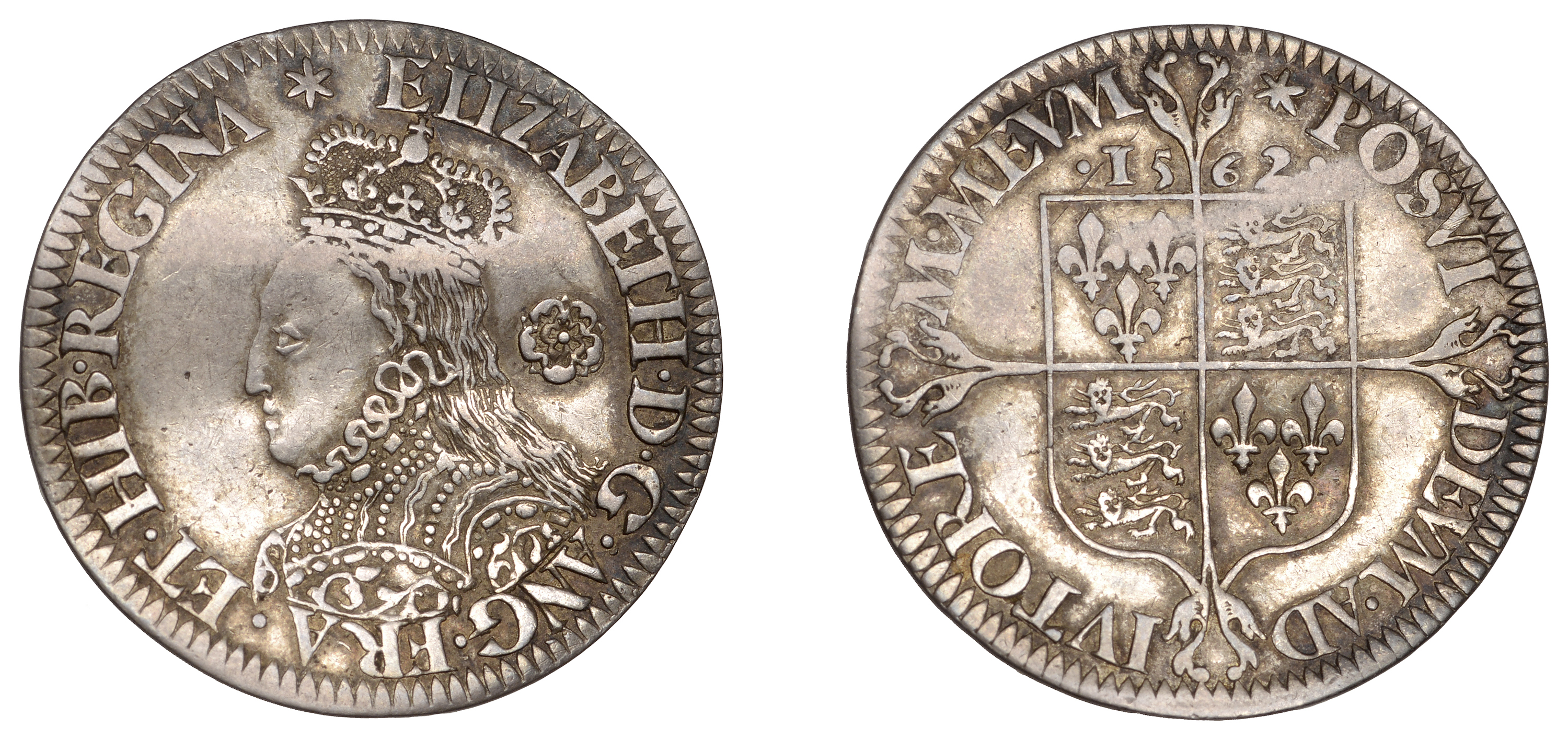 Elizabeth I (1558-1603), Milled coinage, Sixpence, 1562, mm. star, bust D, 2.94g/6h (Borden...