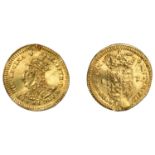 Elizabeth I (1558-1603), Milled coinage, Gold Halfcrown, undated [1567-8], mm. lis, bust E,...