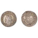 Charles I (1625-1649), Third coinage, Briot's issue, Twenty Pence, no mm., signed b below ch...
