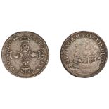 Charles II (1660-1685), Pattern Farthing, undated, in copper, crowned rose, thistle, lis and...