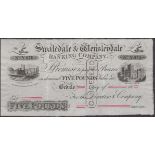 Swaledale & Wensleydale Banking Company, Bedale, unissued Â£5, 18-, serial number Y979, CANCE...