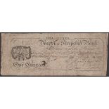Drayton & Shropshire Bank, for Davies, Son & Co., 1 Guinea, 1804, serial number B/957, Saml...