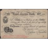 Royal Lyceum Bank, a Canadian advertising note in the style of a Bank of England Â£10, Thursd...