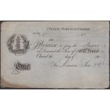 Chard, Somerset, for Leman, Son & Co., unissued Â£1, 180-, no signature or serial number, sli...