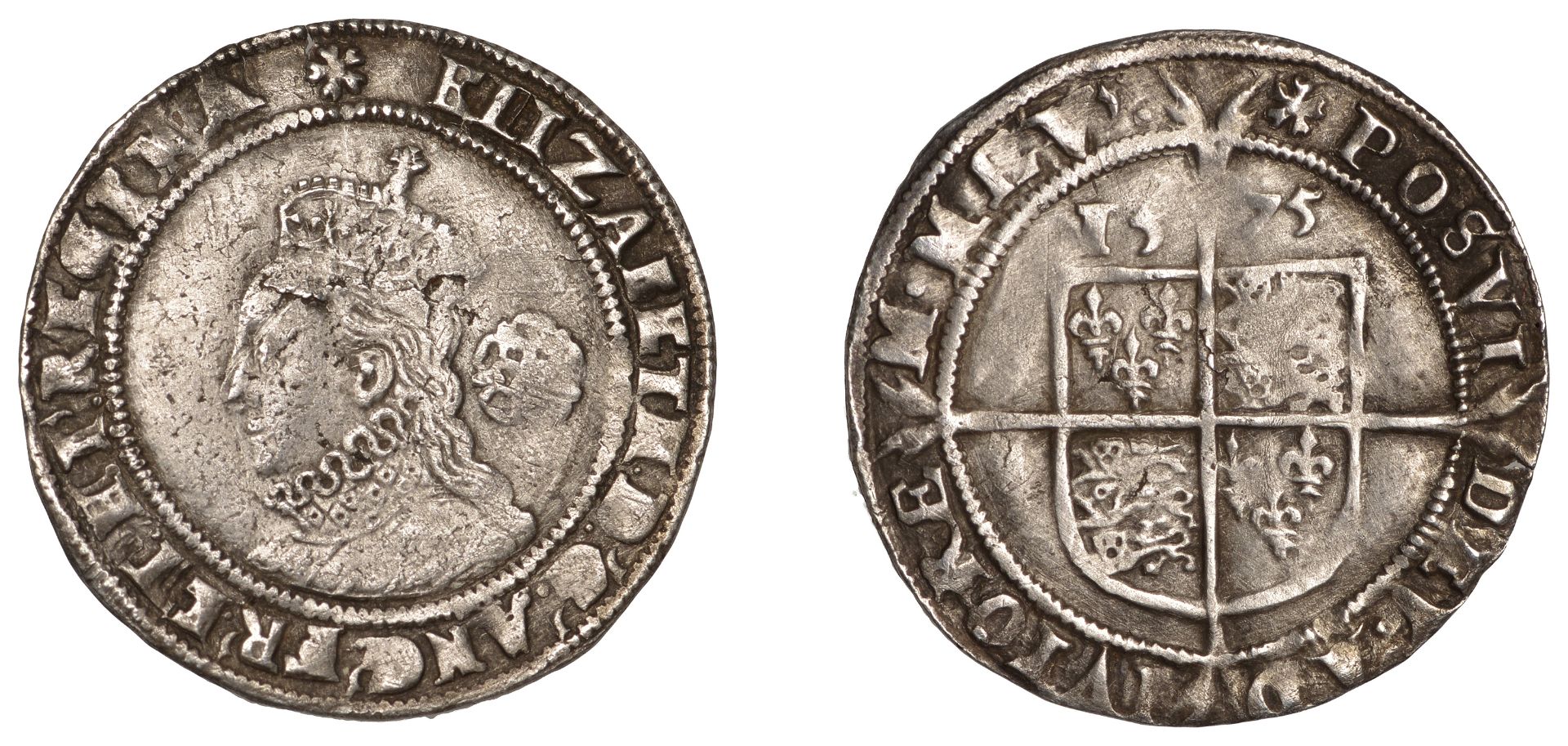 Elizabeth I (1558-1603), Fourth issue, Sixpence, 1575, mm. eglantine, bust 5A, 2.70g/9h (N 1...