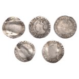 Elizabeth I (1558-1603), Fourth issue, Sixpences (3), 1572, 1573, both mm. ermine, 1573, mm....