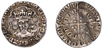 Richard III (1483-1485), Groat, London, type 3, mm. halved sun and rose (no. 2), nothing bel...