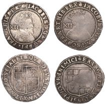 James I (1603-1625), First coinage, Shilling, mm. thistle, second bust, 5.84g/3h (N 2073; S...