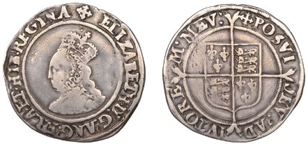 Elizabeth I (1558-1603), Second issue, Shilling, mm. cross-crosslet, bust 3C, 5.59g/11h (N 1...
