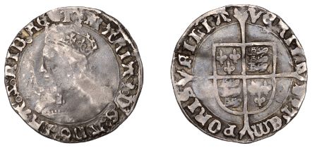 Mary (1553-1554), Groat, mm. pomegranate, reads fra and regi, 1.96g/11h (N 1960; S 2492). Tr...