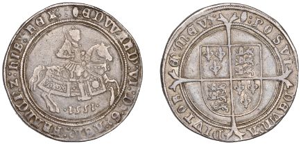 Edward VI (1547-1553), Third period, Fine issue, Crown, 1551, mm. tun, 30.30g/7h (Lingford d...