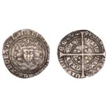 Henry VI (First reign, 1422-1461), Annulet issue, Groat, Calais, mm. cross II, no fleur on b...