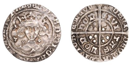 Edward IV (First reign, 1461-1470), Light coinage, Groat, London, class Vd, mm. rose, quatre...