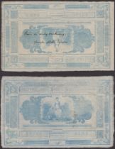 Halifax and Huddersfield Union Banking Co. Limited, reverse proofs for the Â£5, 18- (2), a ve...
