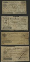 A group of provincial notes comprising, Stoodley Bridge, Â£1, 1873; Halifax Bank, Â£1, 1826; P...