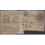 Wirksworth, Derbyshire Bank, for Richd Arkwright & Compy, Â£5, 10 March 1862, serial number K...