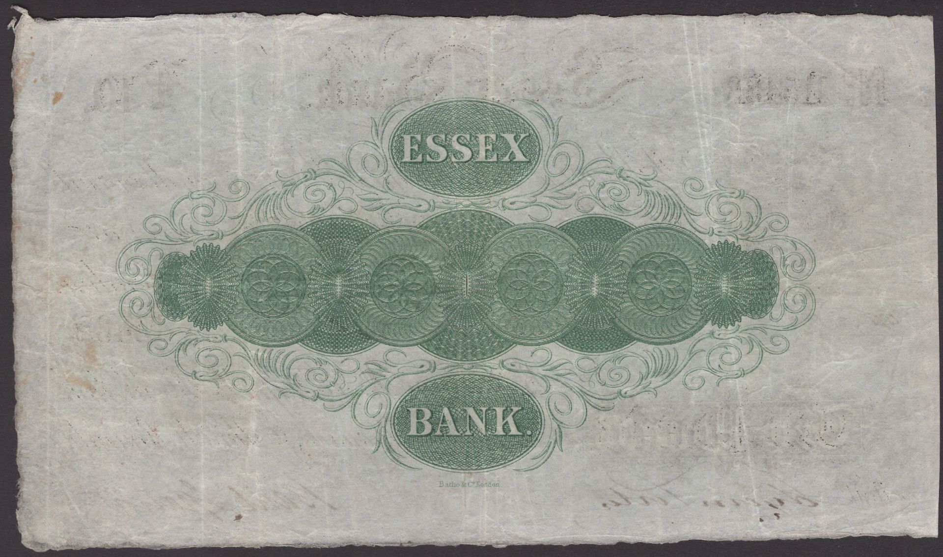 Essex Bank, Braintree, for B. Sparrow, W.M. Tufnell, J.O. Parker, R. Woodhouse & Edwd A. Rou... - Image 2 of 2