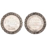 Inverness Royal Academy, 1840, an engraved silver award medal, unsigned (To the Royal Academ...